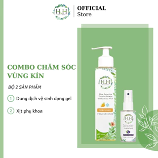 ( 🔥GIẢM GIÁ 15%⚡️) Set 2 sản phẩm bảo vệ, kháng khuẩn】 Dung Dịch Vệ Sinh Phụ Nữ HH + Xịt Phụ Khoa HH