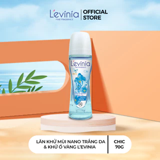 Lăn Khử Mùi NANO Trắng Da & Khử ố vàng áo CHIC L'evinia 70g