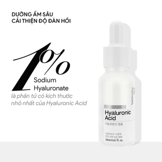 TINH CHẤT HA CẤP ẨM DƯỠNG ẨM CHO DA CĂNG BÓNG THE POTIONS HYALURONIC ACID AMPOULE 20ML