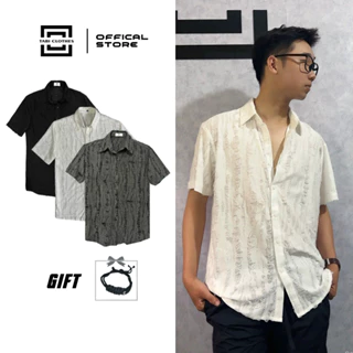 Áo Sơ Mi Nam Nữ Xước Rách Tay Ngắn TABI Clothes Cotton Pha Thun, Form Regular HOT Trend [TẶNG VÒNG]