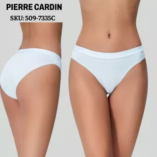 Quần lót nữ nhãn hiệu Pierre Cardin, dạng mini vải trơn, lưng thun cạp thấp 509-7335C