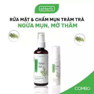 Bộ Làm Sạch & Ngừa Mụn Tinh Dầu Tràm Trà MILAGANICS: Sữa Rửa Mặt & Serum Chấm Mụn - 130ml