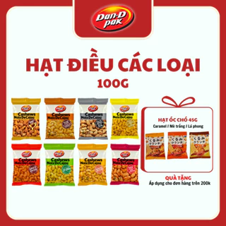 Hạt điều các loại vị tỏi 100g Dan D Pak