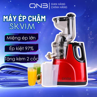 Máy Ép Chậm SKVIM F1-B Cao Cấp Ép Nguyên Quả Kiệt Bã Đến 97% Nước, Tặng Kèm 2 Cốc Đựng Nước Và Đầu Chải Vệ Sinh Tiện Lợi