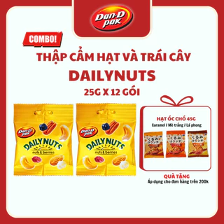 [Combo 5 gói tặng 1 gói] Thập cẩm hạt và trái cây khô Dailynuts hạt điều, hạnh nhân 25g Dan D Pak