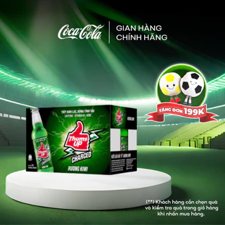 Thùng/Lốc 24 Chai Nước Tăng Lực Giải Khát Thums Up Hương Kiwi 330ml/Lon Coca-Cola Official Store