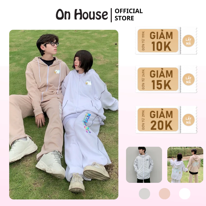 Jacket Play with me- áo khoác hoodie zip chất liệu chân cua dày dặn