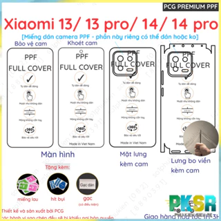 Dán PPF Xiaomi 13/ 13 pro/ 14/ 14 Pro cho màn hình,mặt lưng, full viền loại trong, nhám chuẩn xịn