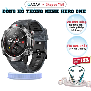 Đồng hồ thông minh Smart watch Hero One Pro, đồng hồ thể thao đo nhịp tim, chuyên dụng thể thao GAGAY