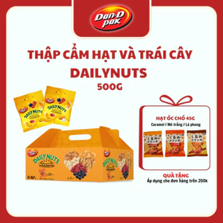 Thùng thập cẩm hạt và trái cây khô Dailynuts quà tặng người thân yêu 500g x 6 hộp Dan D Pak