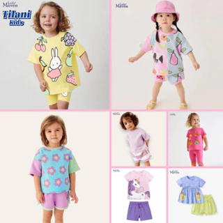 BST Bộ hè cotton họa tiết Little Maven, Malwee cho bé gái 2-8 tuổi H05 - TILANI Official Store