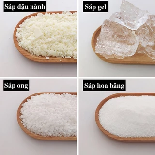 Sáp nguyên liệu làm nến thơm, mỹ phẩm - Sáp ong, sáp đậu nành, sáp cọ mềm nguyên chất tự nhiên handmade chuẩn DIY