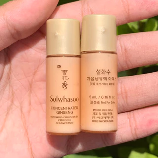 Combo 3 chai Sữa Dưỡng Nhân Sâm Trẻ Hóa Cấp Ẩm Chống Lão 5Ml Sulwhasoo