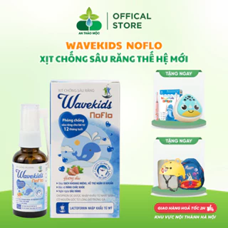 Xịt chống sâu răng thế hệ mới wavekids noflo giúp làm sạch bảo vệ men răng ngăn ngừa mảng bám ố vàng hà mủn