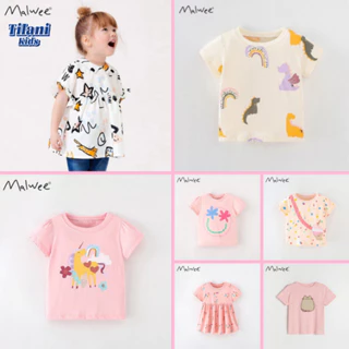 BST áo bé gái hè thun cotton Malwee động vật 02 cho bé 2-8 tuổi - TILANI Official Store