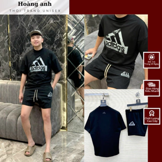 Bộ quần áo add in logo loang trước ngực cực nét mang phong cách sành điệu_chất liệu vải cotton co dãn thoáng mát