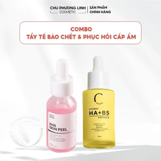 Combo Peel Aha Mini Derm và B5 vàng CB96