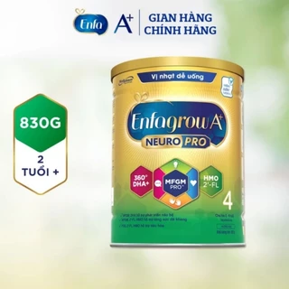 HSD 02/2026_Sữa bột Enfagrow 4 Vị nhạt lon 830g