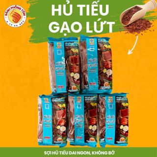 Hủ tiếu khô gạo lứt, sợi hủ tiếu Sa Đéc dai ngon không bị bở, hủ tiếu gạo lứt tốt cho sức khoẻ, combo 3 hoặc 5 gói