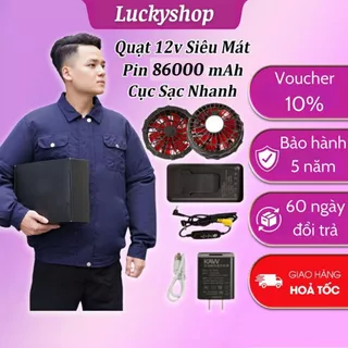 Áo có quạt làm mát, không lo nắng nóng xuốt ngày dài, Áo điều hòa Nhật Bản, pin 86000mAh