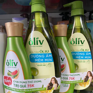 Sữa Tắm Oliv Olive Dưỡng Ẩm Cho Da Mịn Màng Sạch Sâu Và Sáng Da 650ML