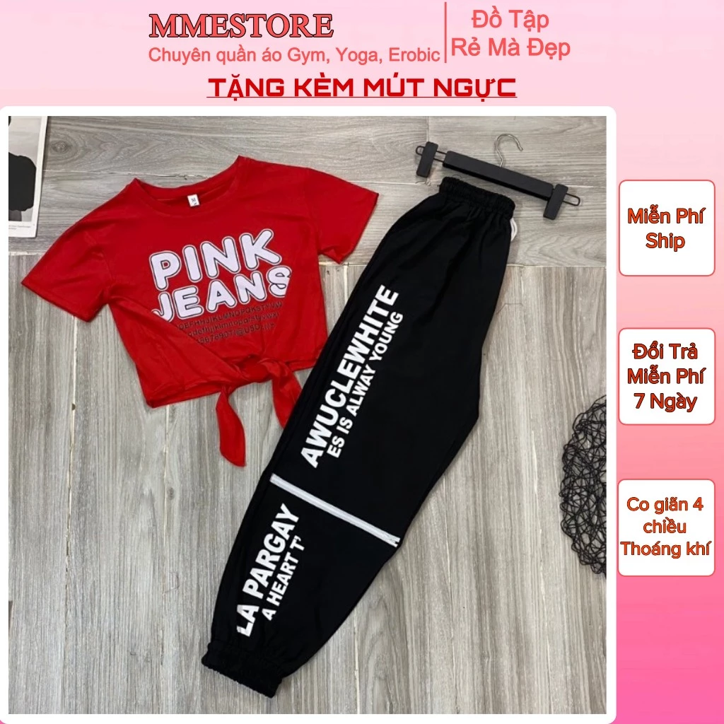 Quần jogger chất xi gió tập gym,yoga, zumba, chạy bộ thể thao