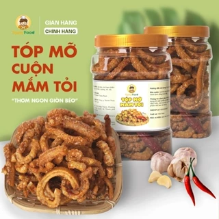 Tóp Mỡ Cuộn Mắm Tỏi Giòn Tasty Food - Hũ 350G