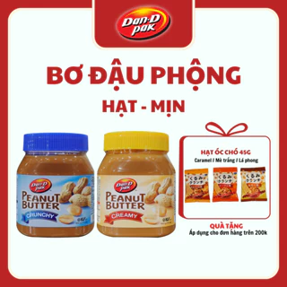 Thùng bơ đậu phộng mịn và hạt tự nhiên 200g x 36 hũ, 400g x 12 hũ Dan D Pak