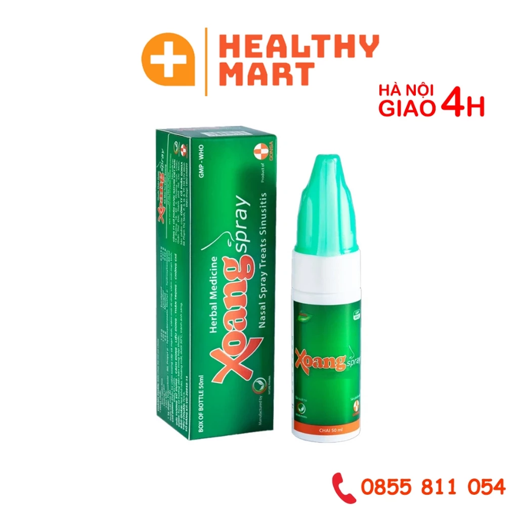 ✔️️️Xịt Xoang Spray Cao Cấp - Viem Xoang, Viem Mũi Dị Ứng, Tắc Nghẹt Mũi, Sổ Mũi 50ml