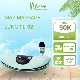 Máy massage lưng, massage rung, chườm ấm hồng ngoại trị liệu giúp loại bỏ, thư giãn vùng lưng chính hãng Masaji