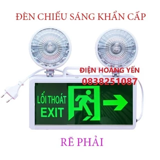 [Giá Siêu rẻ]ĐÈN SỰ CỐ KẾT HỢP EXIT 2IN1, Đèn Chiếu Sáng Thoát Hiểm Khẩn Cấp Sự Cố Mắt ếch 3A, Thiết Bị Phòng Cháy C