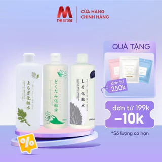 Nước Hoa Hồng Diếp Cá, Toner Tía Tô, Ngải Cứu Dokudami Natural Skin Nhật Bản 500ml