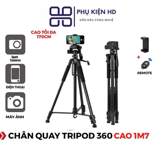 Tripod điện thoại chân máy ảnh máy quay phim Weifeng WT 3520 hàng chính hãng tặng kèm kẹp điện thoại