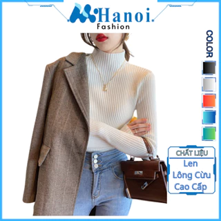 Áo Len Cổ Lọ, Áo Len Nữ phong cách dệt kim Phối Với Quần Legging Và Quần Jean Rất Xinh Sh20