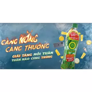 Trúng Thưởng - Lốc 6 Chai Trà Xanh Không Độ Vị Chanh 455ml - Tạp Hoá Lộc Phát