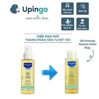 [Mẫu mới] Dầu massage Mustela Baby Oil 100ml - Pháp cho bé sơ sinh