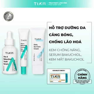 Bộ 3 Sản Phẩm Kem Chống Nắng, Serum Bakuchiol Chống Lão Hoá Da, Kem Mắt Bakuchiol Giảm Thâm Vùng Mắt