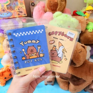 [Capybara]🔥Sổ A7🔥lò xo Capybara chuột lang - bộ trưởng ngoại giao nhỏ gọn, tiện lợi