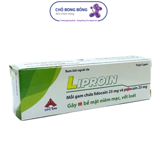 Liproin tube 5g an toàn cho vùng da nhạy cảm