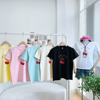 Áo thun baby tee cotton 100% 2 chiều định lượng 230gam mặc đi chơi, đi học, đi chụp ảnh