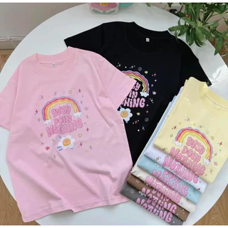 Áo thun baby tee cotton 2 chiều định lượng 230gam mặc đi cafe, đi chơi, đi chụp ảnh