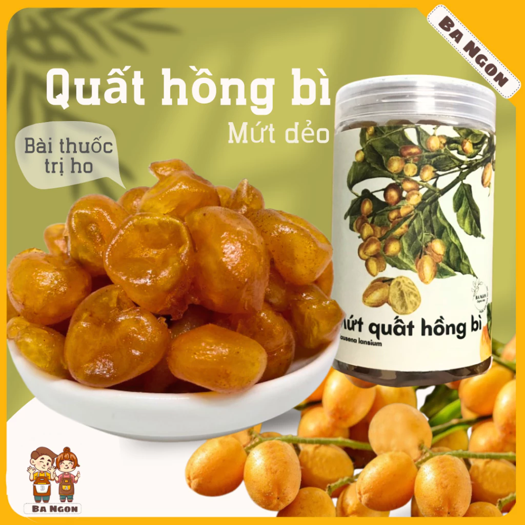Mứt quất hồng bì mật ong - quất hồng bì tốt cho tiêu hóa, cổ họng