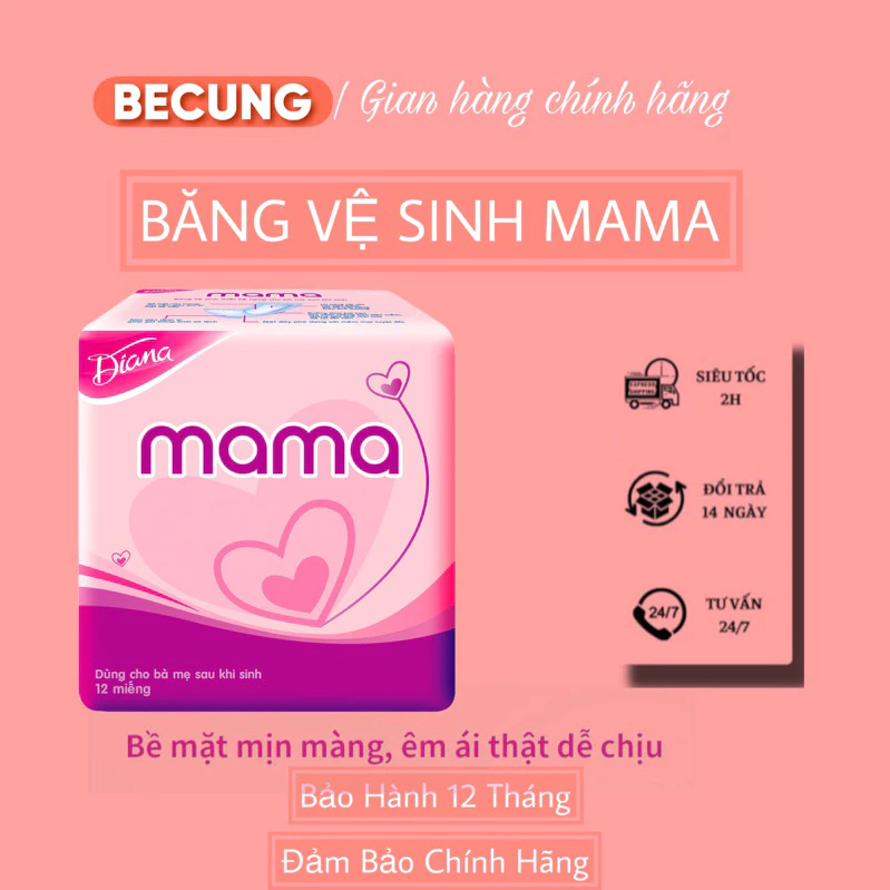 Băng vệ sinh Mama Cho Mẹ Bầu Sau Sinh An Toàn Vệ Sinh