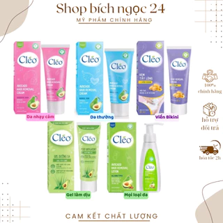 Kem Tẩy Lông Cho Da Nhạy Cảm Cleo Avocado Hair Removal Cream Sensitive Skin 50g/90g