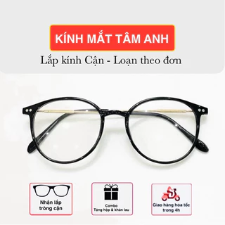 Gọng kính mắt tròn TAMANHEYEWEAR Gọng kính nam, nữ New 2022 - Nhận cắt kính cận loạn theo yêu cầu