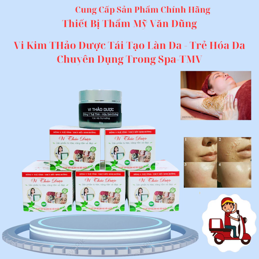 Vi Kim THảo Dược Tái Tạo Làn Da - Trẻ Hóa Da Chuyên Dụng Trong Spa-TMV