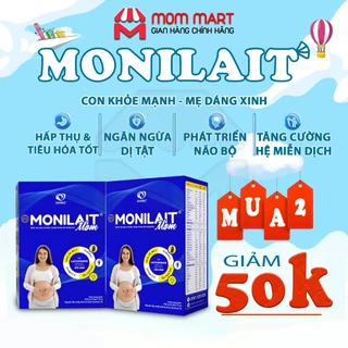 Sữa bầu Monilait Mom hộp 24 gói (360g) - Con Khỏe Mạnh Mẹ Dáng Xinh