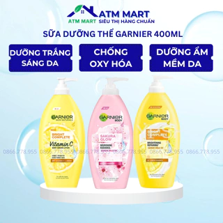 [Hỏa Tốc] Sữa Dưỡng Thể GARNIER Body Lotion Dưỡng Trắng Sáng Da Dưỡng Ẩm Chống Nắng Thái Lan 400ml