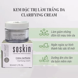 Kem Dưỡng Trắng Da Ngăn ngừa Thâm Nám Chuyên Sâu Ban Đêm Soskin Clarifying Cream 50ml