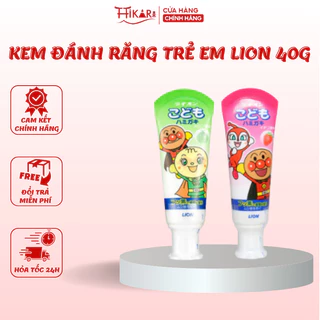 Kem đánh răng trẻ em nuốt được Lion 40g Nhật Bản